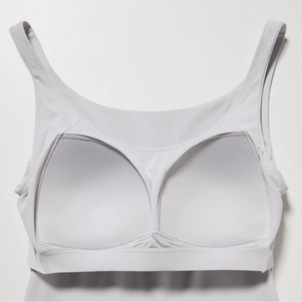Women’s Uniqlo AIRism Sleeveless Bra Top, Black, XL - Best tank ever!!